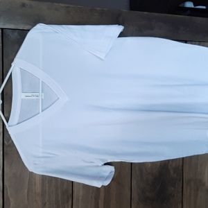White Bella Canvas V neck tee